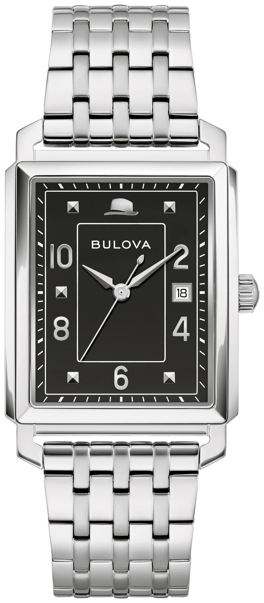 Black Dial Stainless Steel Bracelet The Very Thought Of You 96B461